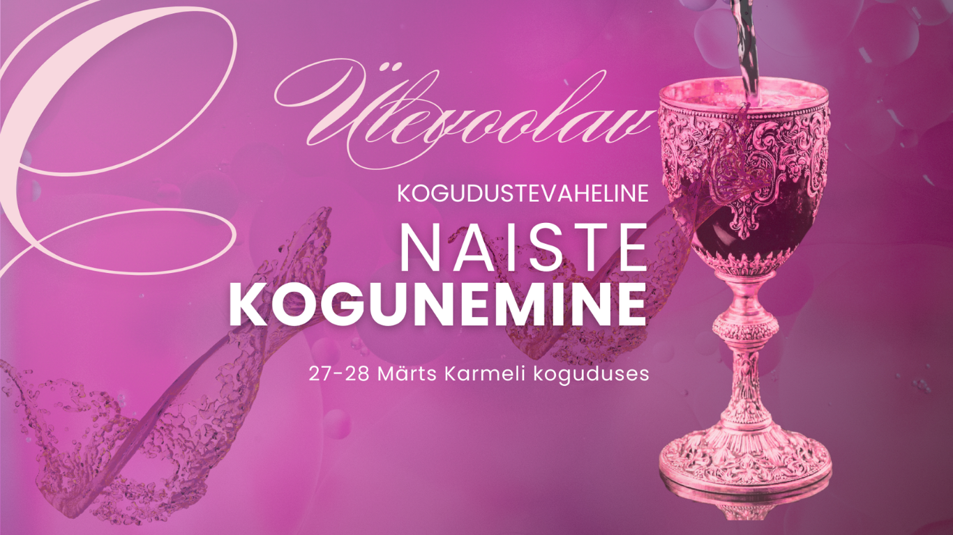 Armsad naised, olete oodatud naiste kogunemisele, kus võtame aja maha, et olla Jumala ligiolus, ammutada värskust Tema Sõnast ja kogeda osadust teiste naistega.